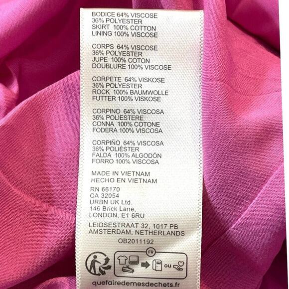 Free People Drops Of Venus Midi Dress Pink Size Large Vacation Spring Summer NWT - Picture 9 of 9